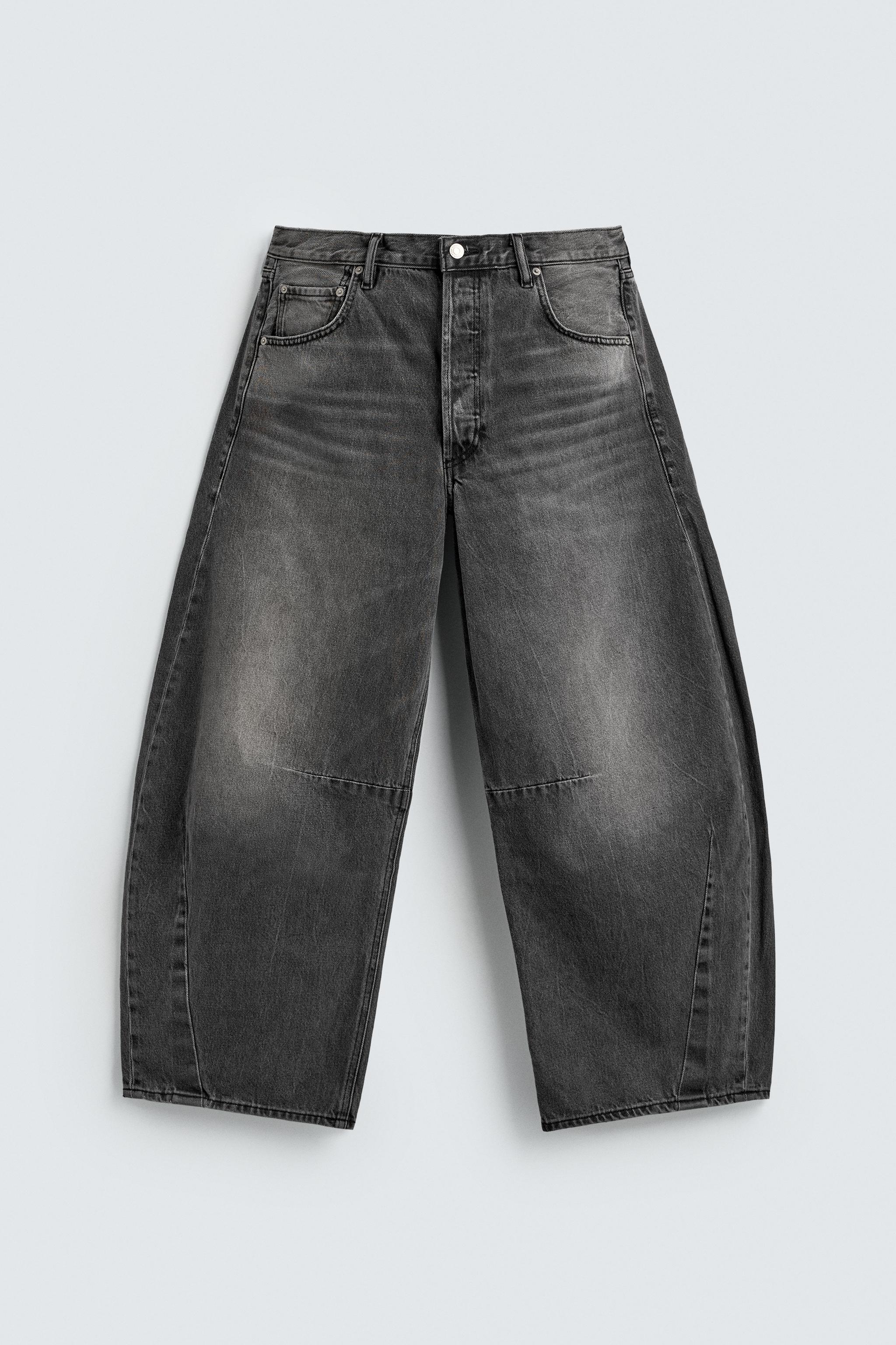 RELAXED BARREL FIT JEANS WITH DARTS